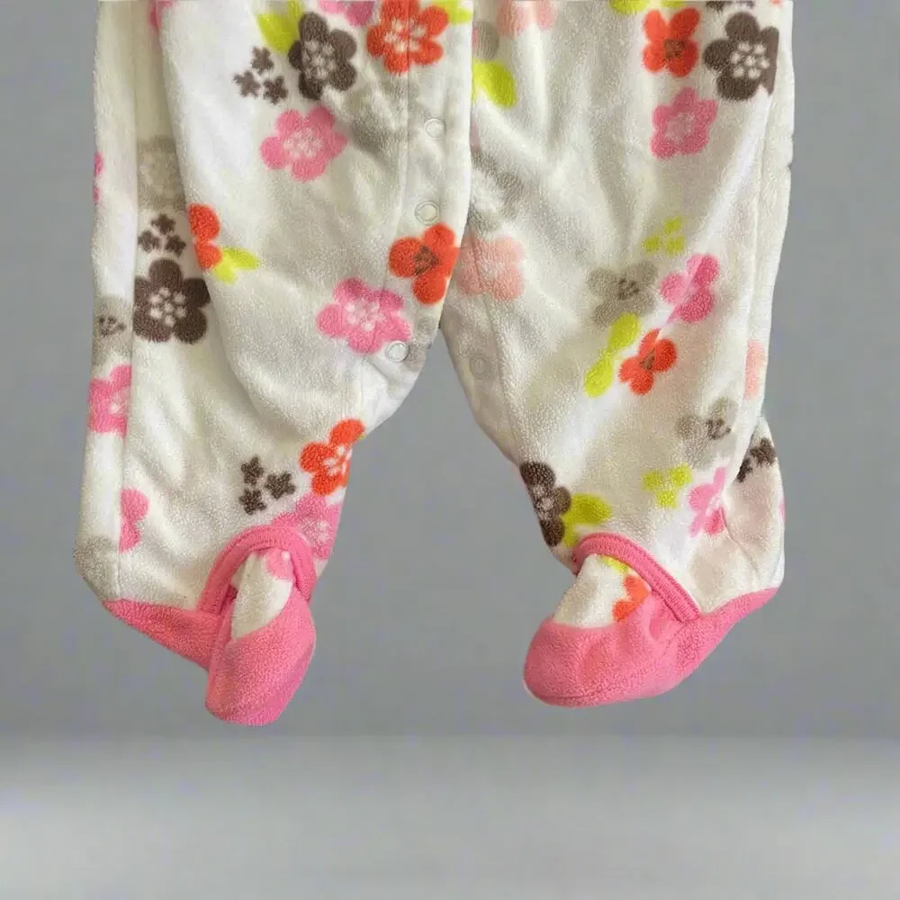 6 Months Infants Floral Footies